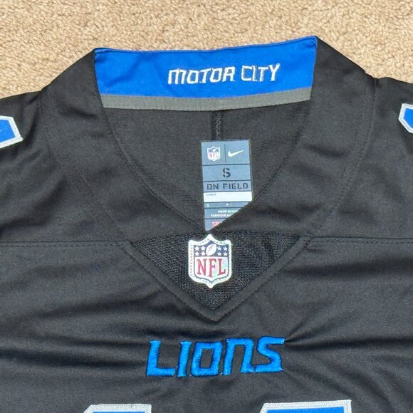 Detroit Lions Amon-Ra St. Brown #14 Black Jersey All Stitched Adult Sizes S-XXXL - Picture 3 of 7